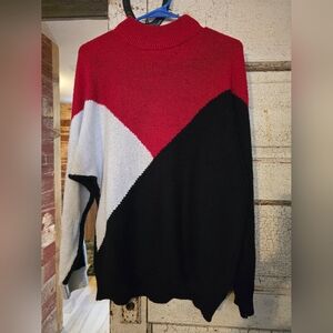 Vintage ALFRED DUNNER Colorblock Sweater Sz. Medium GUC!